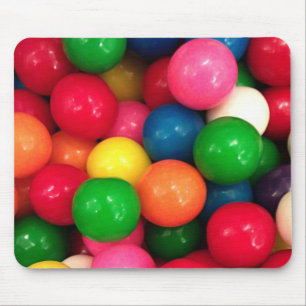 Mousepad Doces coloridos da bola de goma