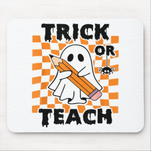 Mousepad Doces De Trick Ou Ensino-Fantasmas Retro-Grooven