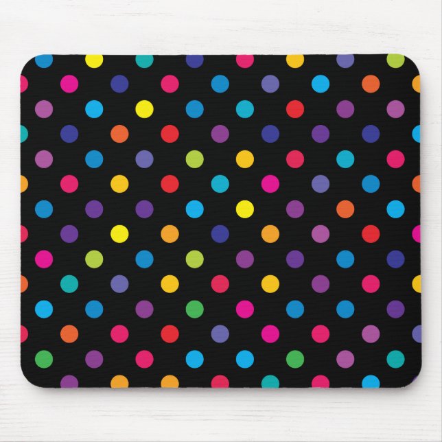 Mousepad Doces em bolinhas pretas (Frente)