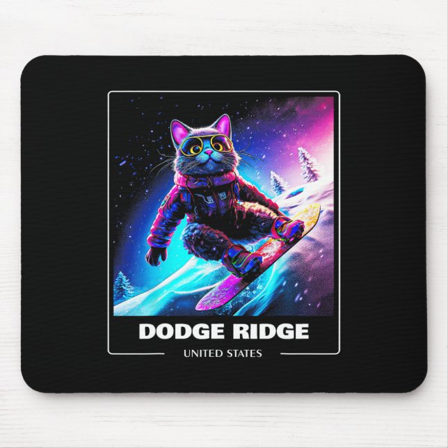 Mousepad Dodge Ridge EUA Ski Skiier (Frente)