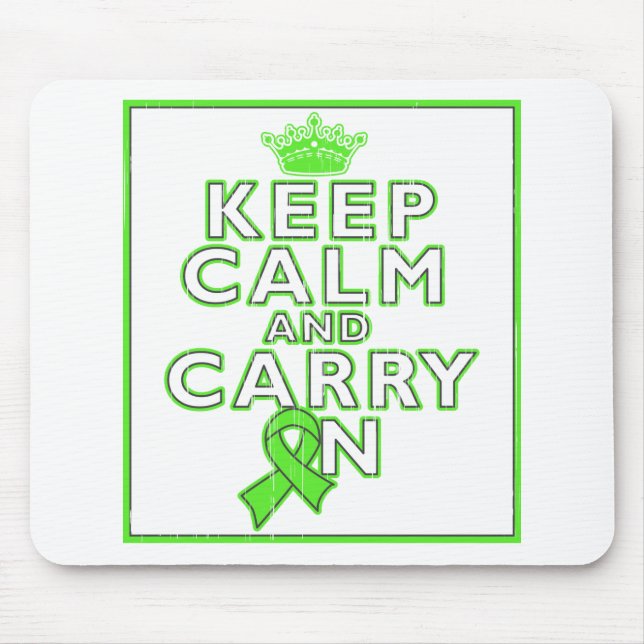 Mousepad Doença de Lyme Mantenha-se calma e continue (Frente)