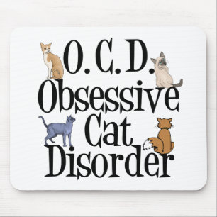 Mousepad Doença Obsessiva de Gatos