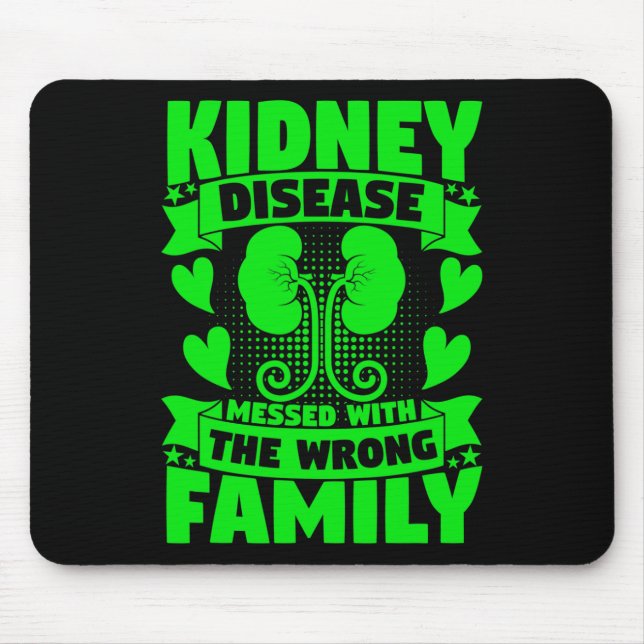 Mousepad Doença Renal Envolvida Com O Rim Da Família Errado (Frente)