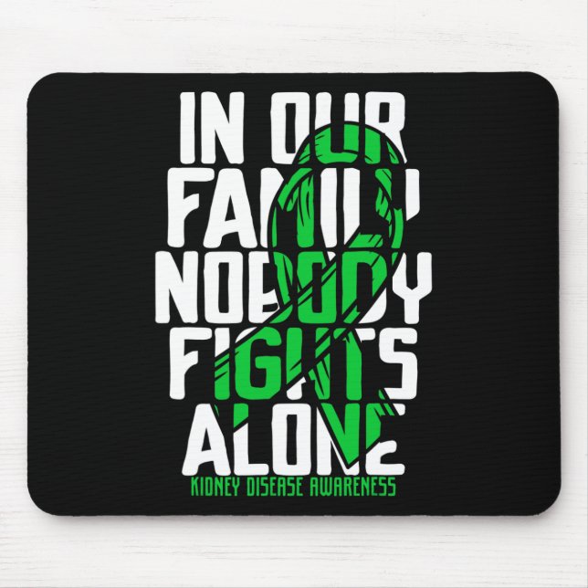 Mousepad Doença Suportadora Familiar Sensibilização para a  (Frente)