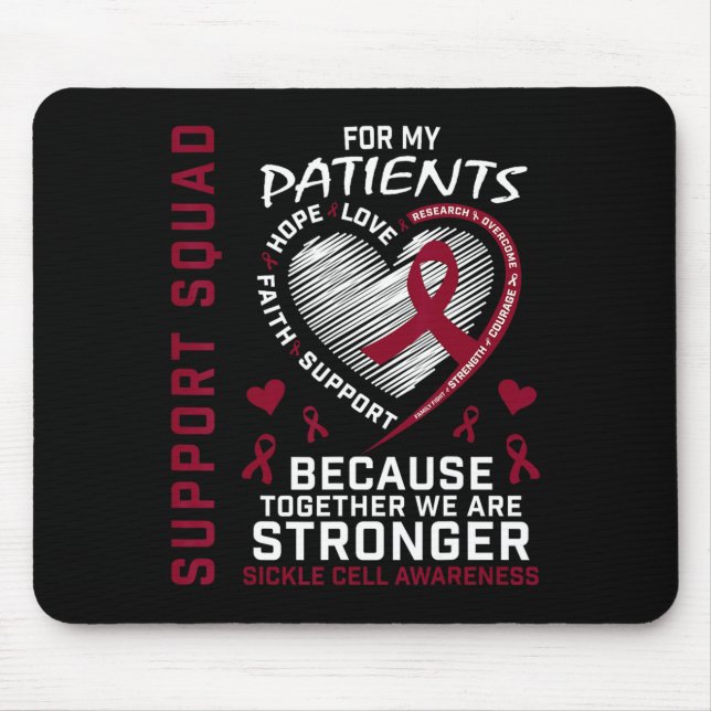 Mousepad Doentes Enfermeiros com Rubor, Rubor (Frente)