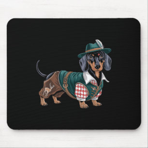 Mousepad Dog Dachshund Bavarian Weiner Sausado _3