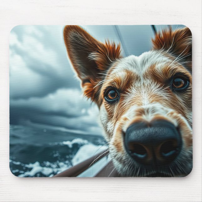Mousepad Dog in Bed of RV (Frente)