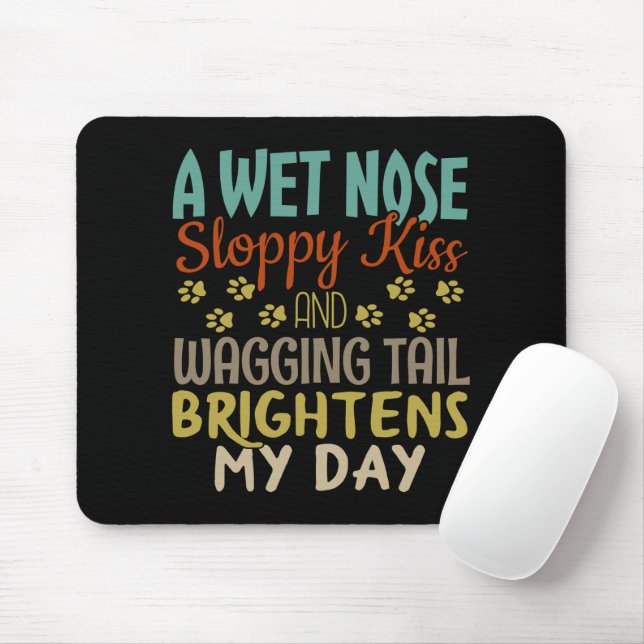 Mousepad Dog Lover Wet Nose, Beijo Lixado (Com mouse)