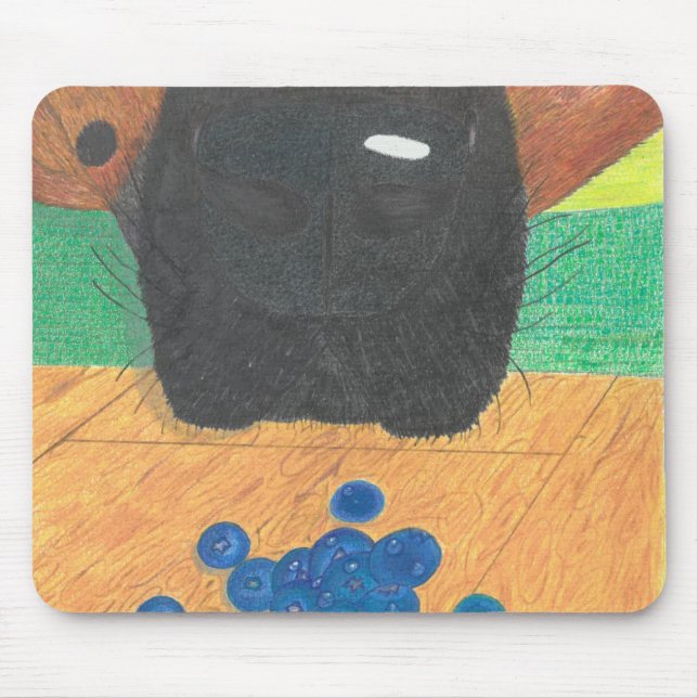 Mousepad Dog nose and blueberry (Frente)