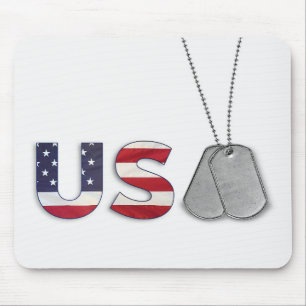 Mousepad Dog tags militares EUA