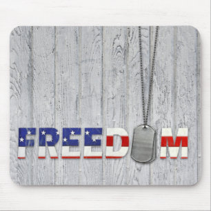 Mousepad Dog tags pela liberdade