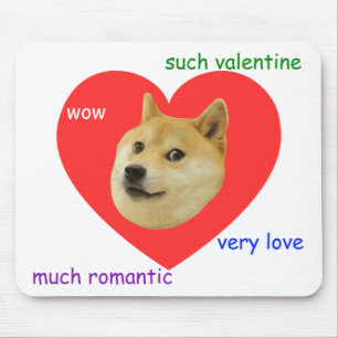Mousepad Doge muito do dia dos namorados amor muito tais