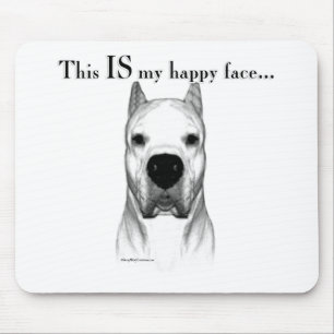 Mousepad Dogo Argentino Happy Face