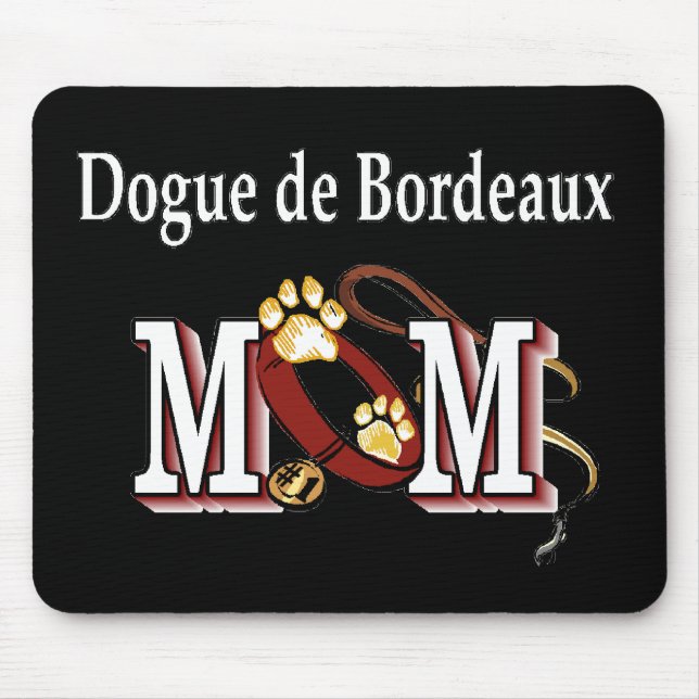 Mousepad dogue de bordeaux presentes da mãe (Frente)