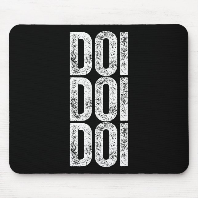 Mousepad Doi Doi Doi Rotação Cerebral Geração Alpha Gíria 6 (Frente)