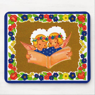 Mousepad dois anjos cantando