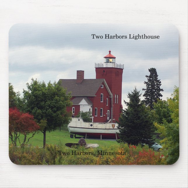Mousepad Dois arbustos - Farol e porta-malas (Frente)