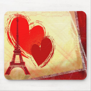 Mousepad Dois corações em Paris