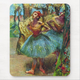Mousepad Dois Dançarinos de Edgar Degas, Arte Balé Vintage
