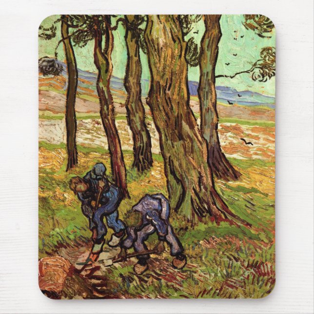 Mousepad Dois Diggers Entre Árvores (Frente)