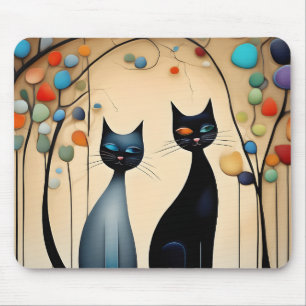 Mousepad Dois Gatos Encharcados