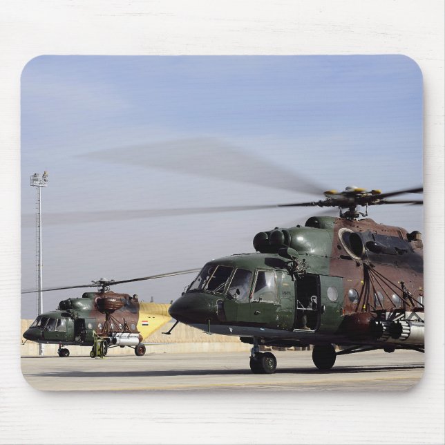 Mousepad Dois Helicópteros Iraquianos Mi-17 Hip (Frente)