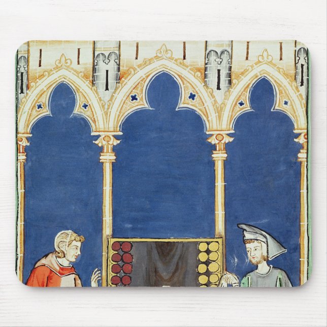 Mousepad Dois jogadores da gamão (Frente)