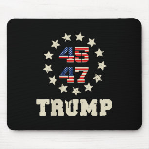 Mousepad (dois lados) Trump 2025 Qr 45_47 Funny Trump Danci