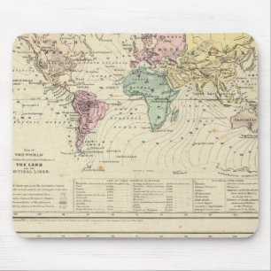 Mousepad Dois mapas do mundo
