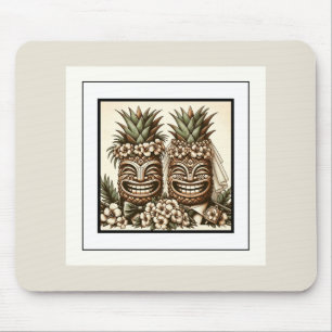 Mousepad Dois Noivos Gay Abacaxi Tiki Retro Casamento 