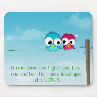 Mousepad Dois pássaros em um fio