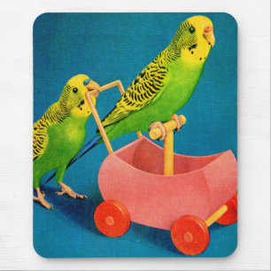 Mousepad dois periquitos