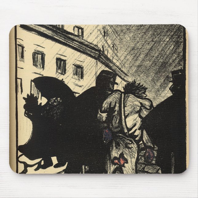 Mousepad Dois polícias levam embora uma caminhada vestida (Frente)