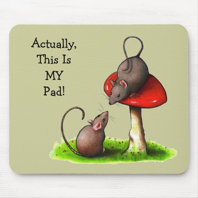Mousepad Dois ratos bonitos: Toadstool: Esta é MINHA (Frente)