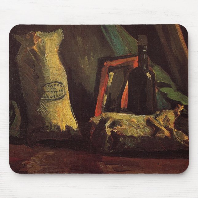 Mousepad Dois Sacos e uma Garrafa por Vincent van Gogh (Frente)