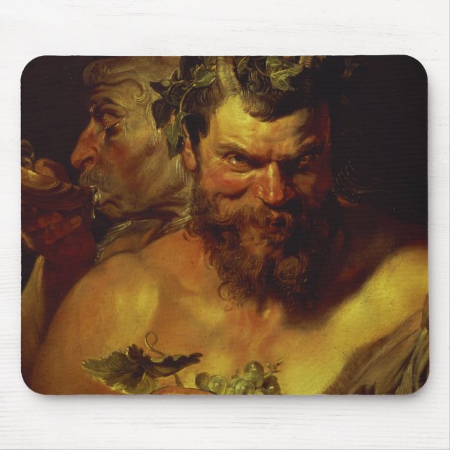 Mousepad Dois Satyrs (óleo no painel) (Frente)