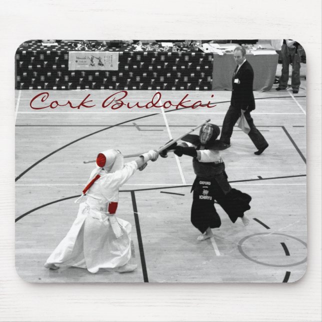 Mousepad Dojo do mousemat do kendo de Budokai da cortiça (Frente)