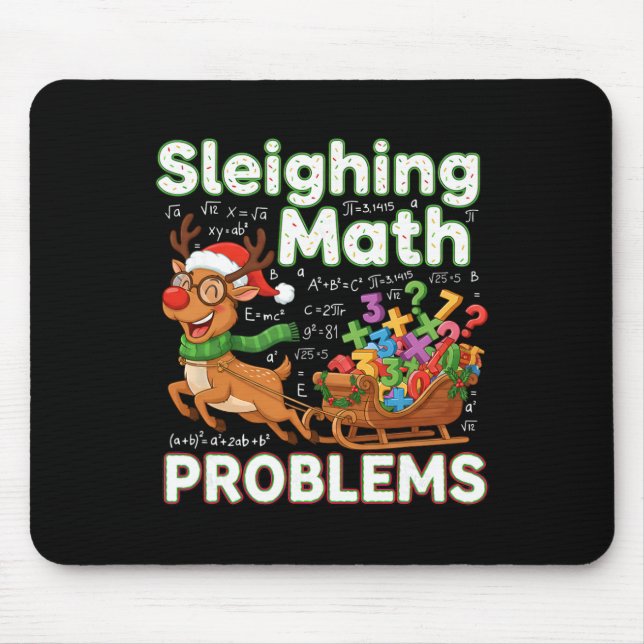 Mousepad Dominando Problemas Matemáticos Natal Divertido Pr (Frente)