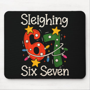 Mousepad Dominando Six Seven 67 Meme Natal Gen Z Alpha