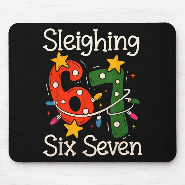 Mousepad Dominando Six Seven 67 Meme Natal Gen Z Alpha  (Frente)