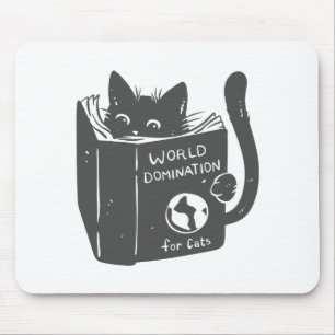 Mousepad Domínio do mundo do gato para gatos - Escolher co