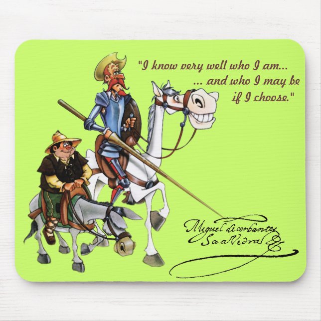 Mousepad DON QUIJOTE, SANCHO, ROCINANTE y RUCIO - Cervantes (Frente)