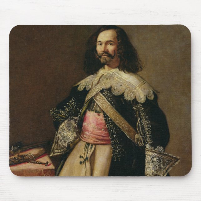 Mousepad Don Tiburcio de Redin y Cruzat (óleo em canvas) (Frente)
