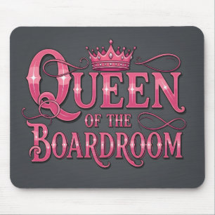 Mousepad Dona Chefe Coroa Gráfico Citação Humorística