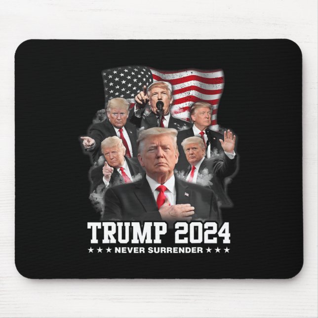 Mousepad Donald J Trump 2024 Nunca Rende 1 (Frente)