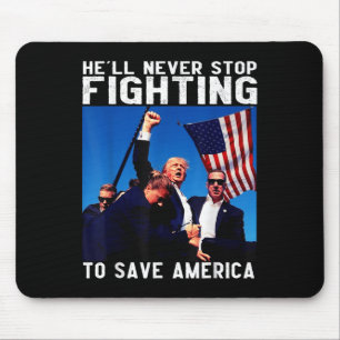 Mousepad Donald Trump 2024 Inferno Nunca Pára De Lutar