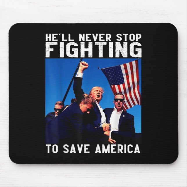 Mousepad Donald Trump 2024 Inferno Nunca Pára De Lutar (Frente)