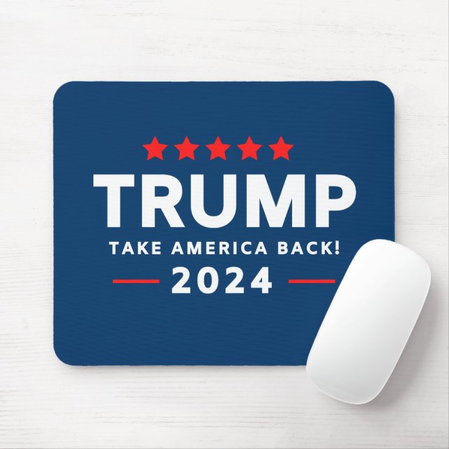 Mousepad Donald Trump 2024 Retire a América (Com mouse)