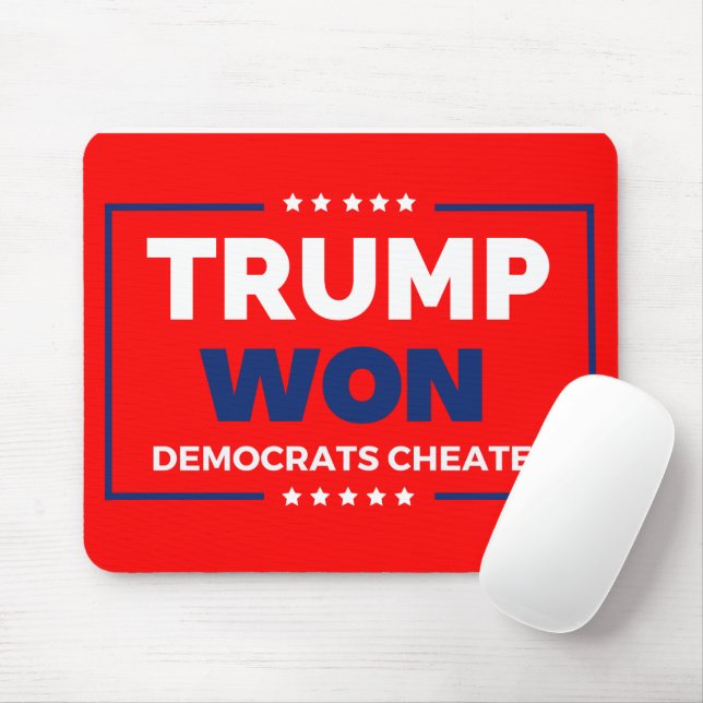Mousepad Donald Trump 2024 Trump Won (Com mouse)
