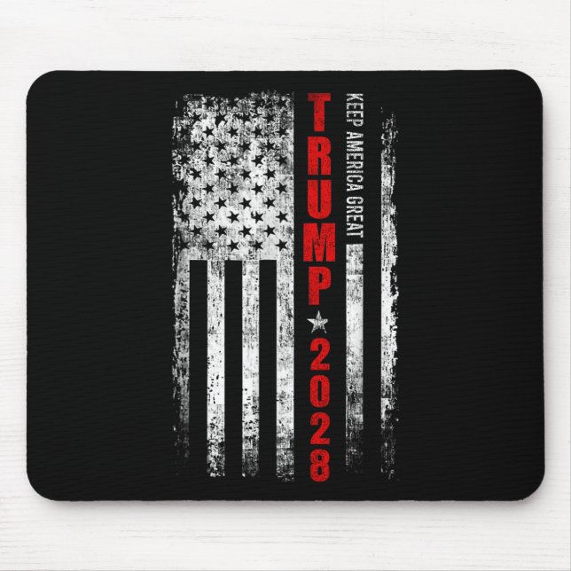 Mousepad Donald Trump 2028 Keep America Excelente Election  (Frente)